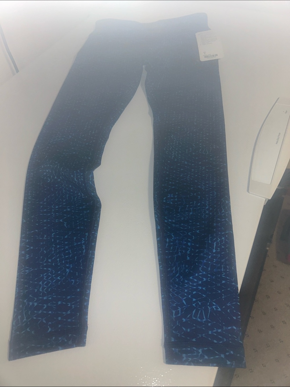lululemon athletica Blue Patterned Leggings NWT